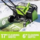 STEELITE 17-Inch Electric Corded Snow Shovel with Wheels