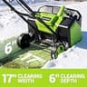 STEELITE 17-Inch Electric Corded Snow Shovel with Wheels