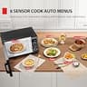 Toshiba EM131A5C-BS Countertop Microwave Oven with Smart Sensor 1.2 Cu Ft