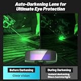 Faiuot Portable Handheld Welding Machine Kit with Auto Darkening Goggles