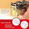 Kuhn Rikon Epicurean Stainless Steel Garlic Press with Ergonomic Lever Design