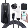 VEVOR Level 1 & 2 Portable EV Charger, 16A Dual Voltage, 28-Foot Cable