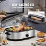 VEVOR 18-Quart Electric Roaster Oven Equipped with Defrost and Warm Functions