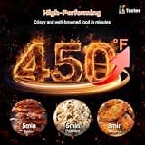 Tastee 5.5-Quart Ceramic Air Fryer with Smart Temperature Cooking Probe
