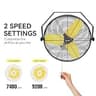 CCGIRU 24-Inch Heavy-Duty Industrial Wall Mount Fan, 9200 CFM Sealed Motor