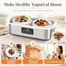 Suteck 2-Quart Capacity Stainless Steel Yogurt Maker with 48-Hour Digital Timer