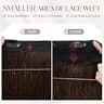MY-LADY 16-Inch Dark Brown Premium Human Hair Halo Extensions with Wire