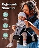 MOMTORY Safety-Certified 6-in-1 Adjustable Baby Carrier for All Seasons
