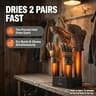 JobSite Mighty Dry Heavy Duty Boot and Shoe Dryer with Heat Blower Fan