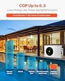 VEVOR 22,250 BTU Electric Pool Heat Pump with Titanium Heat Exchanger