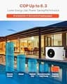 VEVOR 22,250 BTU Electric Pool Heat Pump with Titanium Heat Exchanger