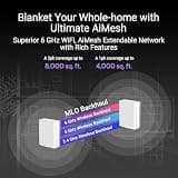 ASUS ZenWiFi BQ16 Pro Quad-Band BE25000 WiFi 7 Whole Home Mesh (2-Pack)