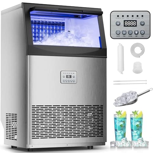 Mountman 200lb Commercial Ice Maker Machine with Moisture-Repellent Base