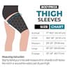 Bodyprox Thigh Compression Sleeves Anti-Slip Knitted Support for Sports