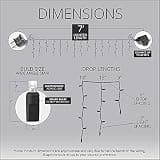 Wintergreen Lighting Commercial-Grade 5mm LED Icicle Lights 70-Bulb 7-Foot