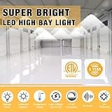 JC-LGL 240W UFO LED High Bay Light, 36,000lm 5000K Dimmable Fixtures, 4-Pack