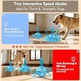 Qraxond Interactive Motorized Dog Soccer Ball with Motion Sensor for Light Chewers