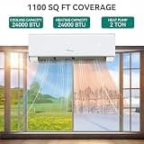 YITAHOME 24,000 BTU Dual Zone (12K/12K) Mini Split AC Heating System 23 SEER2