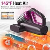 BYHUME Mattress Vacuum Cleaner with 17Kpa Suction, UV-C, and 145°F Heating
