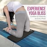 Kinesis Extra Thick 1-Inch Yoga Knee Pad Cushion with Breathable Mesh Storage Bag