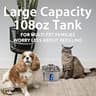 Veken 3.2L Stainless Steel Pet Water Fountain with 6 Replacement Filters