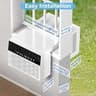 Electactic 10,000 BTU Saddle-Style Window Air Conditioner with Sleep Timer