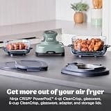 Ninja Crispi 4-in-1 Compact Glass Air Fryer with 4QT and 6-Cup Baskets