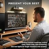 HumanCentric Video Conference Lighting Double Bar Kit for Monitor Mount