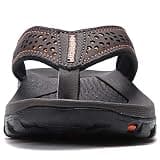 GUBARUN Mens Rugged Sport Flip Flop with Slip-Resistant TPR Midsole and Outsole