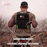 WOLF TACTICAL Men’s Weighted Backpack with Laser-Cut MOLLE Customization