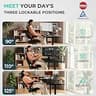 CAPOT Ergonomic Mesh Office Chair with L1-L5 Lumbar Support and 4D Arms