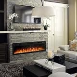 BOSSIN 60-Inch Ultra-Thin Silence Linear Electric Fireplace Wall Insert