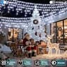 QUHUATU 82-Foot Cool White LED Icicle Lights 810-Bulb Dimmable Display Kit