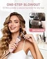 FLYZEMAA 1.5-Inch Heated Round Volumizer Brush and Curling Iron with Auto Shut-Off