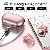 HiFi Stereo Sport Wireless Bluetooth 5.3 Earbuds with Secure Fit Earhooks