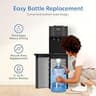 Brio Self-Cleaning Bottom Loading Water Cooler Dispenser in Black Stainless