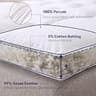 LeWinBedding 3-Inch White Goose Feather Mattress Topper, Organic Cotton