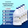 CPDI Champion Liquid Pool Shock, 12.5% Sodium Hypochlorite, 4-Gallon Pack
