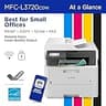 Brother MFC-L3720CDW Wireless Color Laser All-in-One Printer with Fax