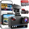 TERUNSOUL True 4K Dual Dash Cam with 170-Degree Angle and 128GB SD Card
