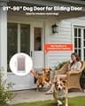 VEVOR Extra Tall Sliding Glass Pet Door for 8-Foot Oversized Patio Doors, XL