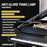 Archilight Stella-Pro Double Arm Clip-On LED Grand Piano Light, Black