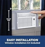 GE 5,000 BTU Electronic Window Air Conditioner for Small Rooms with Remote