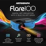 Artograph Flare 100 Digital Art Projector with 1080p Resolution and Grids