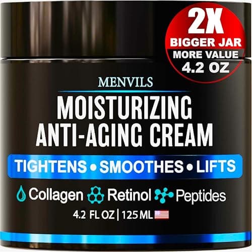 Men's Anti-Aging Wrinkle Repair Face Moisturizer and After Shave Lotion