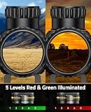 CVLIFE JackalHowl 1.5-5x32 Adjustable Speed Crossbow Scope 300-460 FPS