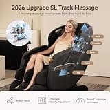 Real Relax Upgraded 2D SL-Track Zero Gravity Full Body Massage Chair for Home