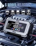 TEMOLA 12V 6A Automatic Smart Trickle Charger with Pulse Repair Mode