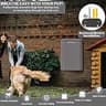 PAWZIDEA 2.1-Gallon Steel Wall Mount Dog Poop Trash Can with Odor Filter
