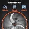 VEVOR 24-Inch High Velocity Portable Industrial Drum Fan with 8700 CFM